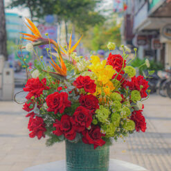 BÌNH HOA TƯƠI MIX MFVA273