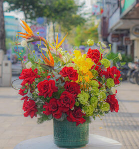 BÌNH HOA TƯƠI MIX MFVA273