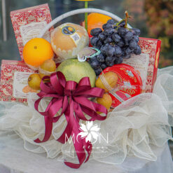 GIỎ HOA TRÁI CÂY MIX HOA N2